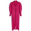 2021 New One Button A-line Loose Long Women's Windbreaker Pleated Coat