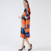Spring 2021 New Handmade Pleated Print Skirt Loose Light Show Thin Celebrity Temperament Pleated Dress