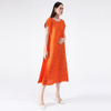 New Fashion New Dot Print Dress Midi Pleated Dress