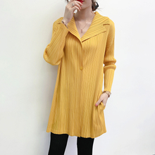 Pleated Coat 2020 Summer New High-end Long Sleeve Versatile Top Women's Suit Cardigan