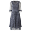 Velvet Dress Spring Pleats 2019 Embroidery Loose Elastic Pleated A-shaped Tidal Dress