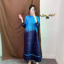 Autumn Fashion New Women Dress Pleated Tidal Big Size Dress