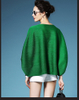 New Arrival Women Pletaed Casual Lady Solid Color O-neck Batwing Sleeve Pullover Blouse Shirts