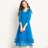 Autumn Women Pleated Fashion New Tidal Popular Elegant Dress