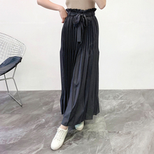 Women Pleated Fashion New Tidal Big Size Loose Trousers Tidal Pants