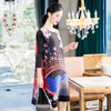 Oversized Belly Covering Dress 2020 Spring New Fashion Printed Loose Dress