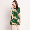 women Digital Printed Dresses Summer Pleated Loose Big Size Popular Tidal Dress