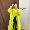 Autumn Women Pleated Fashion New Tidal Long Jacket Coat