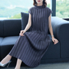 Aututmn Winter Women Pleated Fashion New Tidal Loose Big Size Popular Dress
