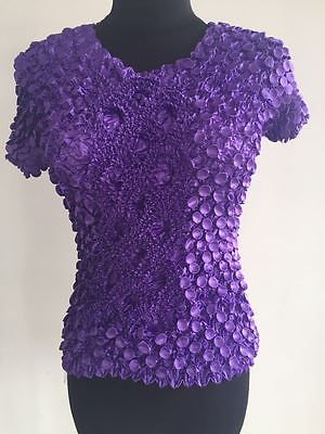 Women Elastic Popcorn Tops short Sleeves Shirts Coin shirts