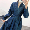 Women Winter New Pleated Windbreaker Loose Large Size Strap Double-layer Thickened Double-sided Coat