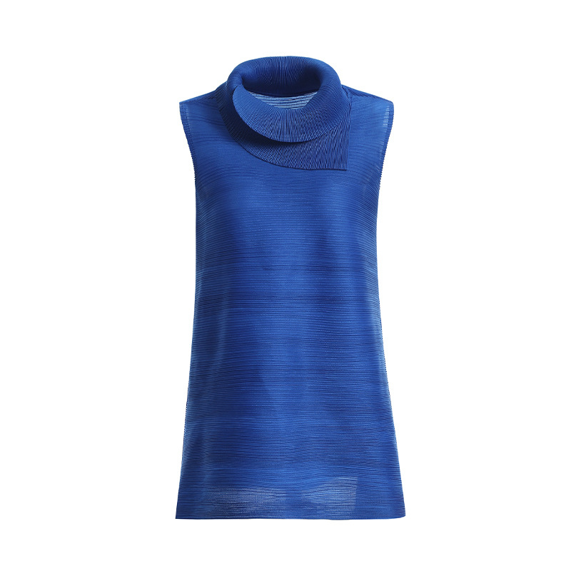 Spring Summer Women Pleated Fashion New Tidal Big Size High Qualtiy Tops Shirts