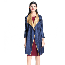 New Tidal Pleated Coat Reversible Fashionable Women's Turn-down Collar A-line Lady Popular Jacket