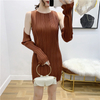 Lady Fashion New Pleated Dress Fancy Sleeves Interesting Dress