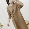 Ruffled Dress Irregular Women Pleated Long Dress Fashion New Loose Big Size Dress