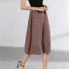 Women Loose Pleated Wide-legged Pants Summer Straight Casual Trousers