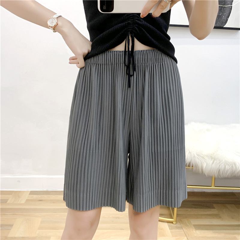 2020 New Pleated Fashion New Women's Straight Pants Loose Large Women's Pants