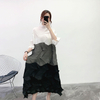 2020 New Spring Women Pleated Dress Irregular Gentle Long Loose Dress