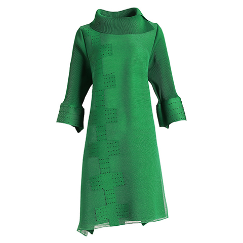 High End Foreign Style Pleated Beaded Dress Spring Dress 2021 New Women's Loose Plus Size Dress