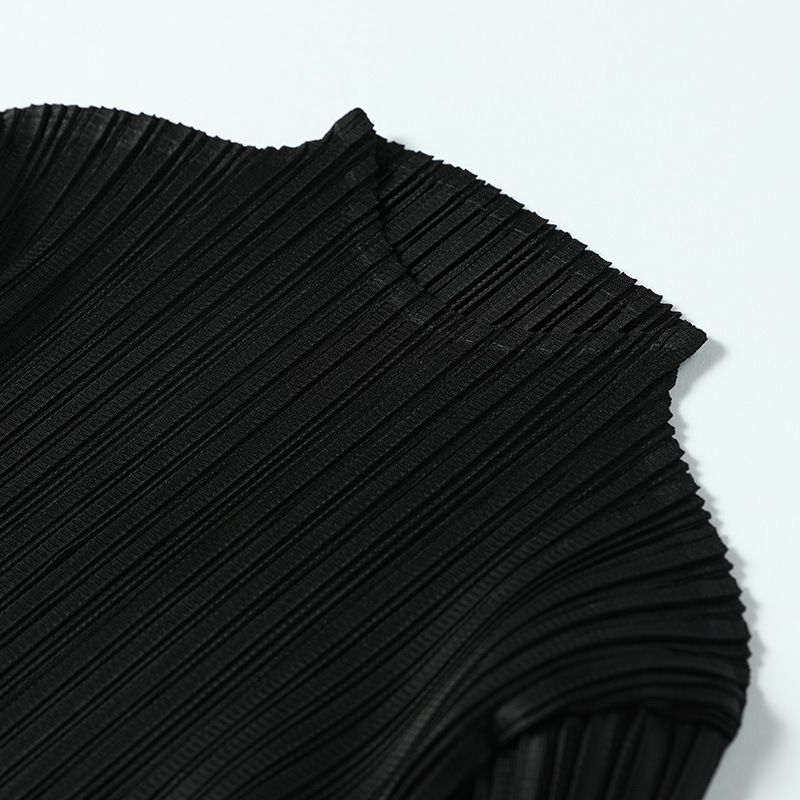Spring Summer 2020 Women Pleated Suit Women's Short Sleeve Top Fashion Slim Straight Pants Two-piece Set