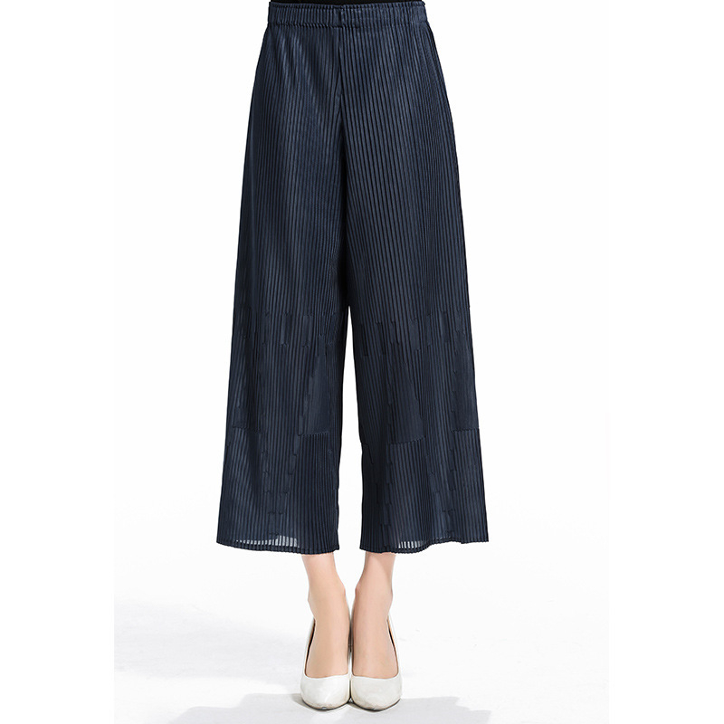 Original 2018 Jacquard High Waist Waist Leg Pants