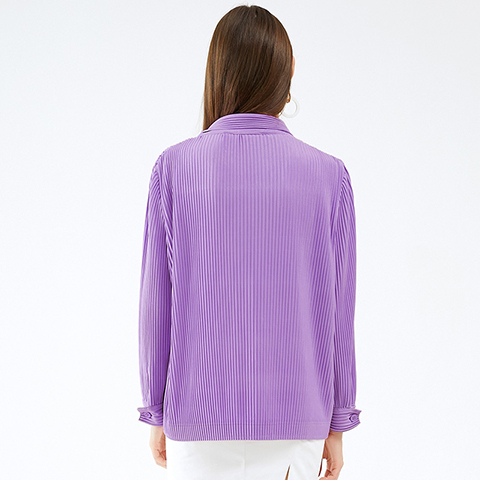Autumn And Winter 2020 New Casual Solid Color Slim Long Sleeve Women's Shirt Coat