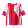 Spring Summer New Round Neck Medium Sleeve Loose Print Women's T-shirt