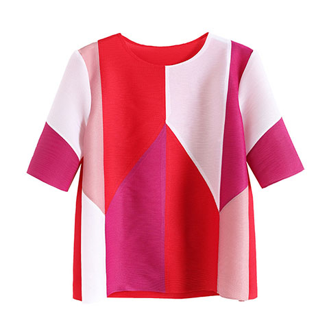 Spring Summer New Round Neck Medium Sleeve Loose Print Women's T-shirt