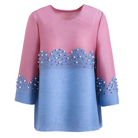 Spring And Summer Foreign Style T-shirt Women's Loose Medium Length 2021 New Fashion Simple Color Blouse