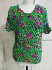 New Women Elastic Popcorn Tops short Sleeve Shirt Coin Plus S shirts