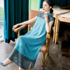 Chinese Style Retro Embroidered Dress 2020 Summer New Women's Mother's Loose Large Dress