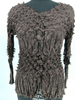 European Fashion Long Sleeved Loose pleated Formal V-neck Button Full Women's Shirt