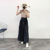 Women Pleated Fashion New Tidal Big Size Loose Trousers Tidal Pants