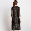 Women Pleated Fashion New Tidal Print Popular Lady Elegant Dress