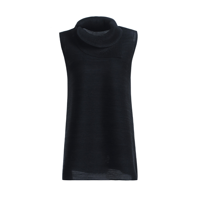 Spring Summer Women Pleated Fashion New Tidal Big Size High Qualtiy Tops Shirts