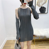 Lady Fashion New Pleated Dress Fancy Sleeves Interesting Dress