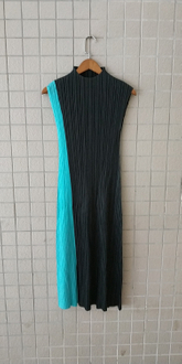 Summer Women Pleated Fashion New Dress Sleeveless Fashion New Popular Dress