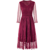 Spring Trend 2020 Slim Large Dress New Style Lace Based Pleated Dress