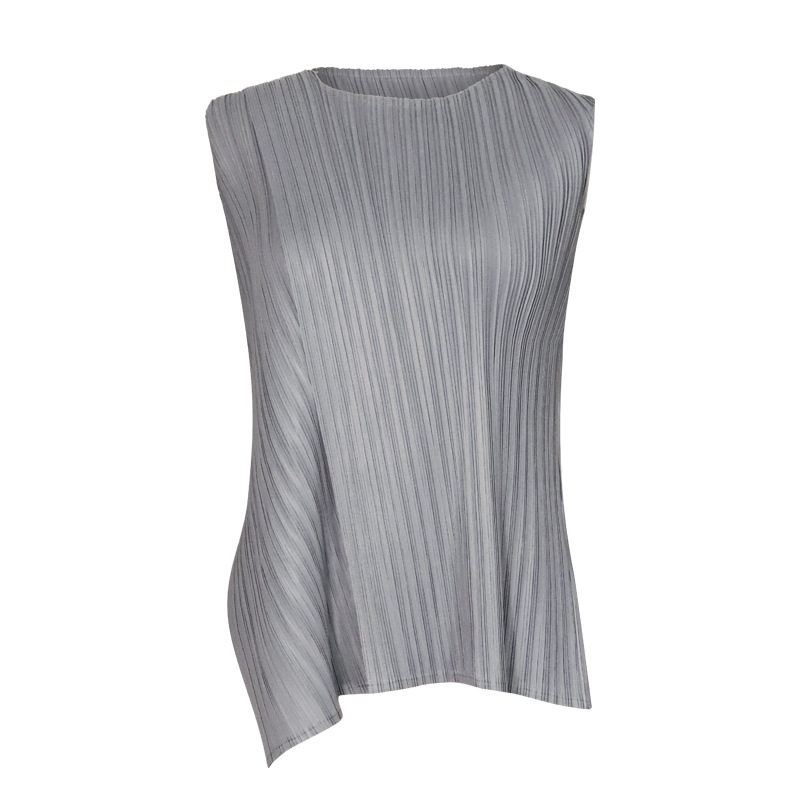 Spring Women Fashion New Tidal Pleated Tops Trousers Two Pieces Clothing Sets Popular Suits
