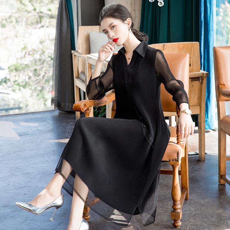 Pleated Oversized Dress New Style In Spring 2020