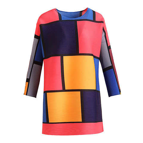 2021 New Early Spring Printed Shirt Blouse Retro Hong Kong Style Loose Long Sleeve T-shirt