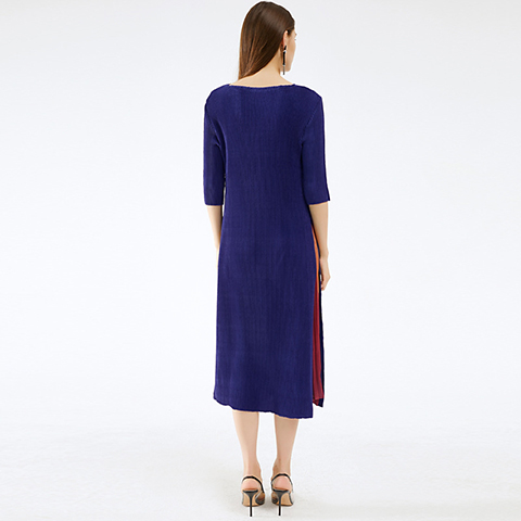 French Retro Spring And Autumn Dress New Women's Fashion Pleated Dress