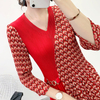 Pleated Dress Spring And Summer 2020 New Women's Pleated Print Bottom Large Size Dress