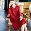Spring Women Fashion New Loose Big Size Pleated Dress