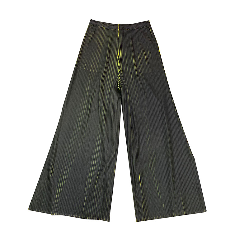 Women Pleated Solid Color Pleated Pants 2020 Spring New Casual Pants Large Wide Leg Pants