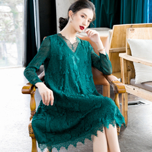 Women Fashion New Belly Covering Dress 2020 Spring New Loose Big Size Dress