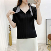 2020 Summer New Pleated T-shirt Women Fashion New Pleated Tops