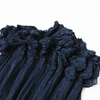 Spring Summer 2020 Pleated Sleeveless Top Women's Fashion Simple Fashion Thin Style Perspective Chiffon Shirt