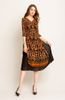 Autumn Women Pleated High Quality Dress Fashion New Tidal Pleated Lady Elegant Loose Dress