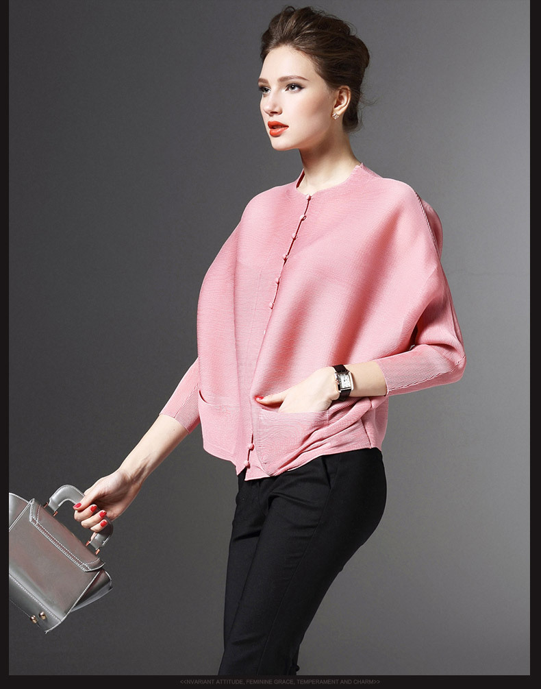 New Spring Clothes 2019 Women Cardigans Loose Large-sized Pleated Sunscreen Jackets